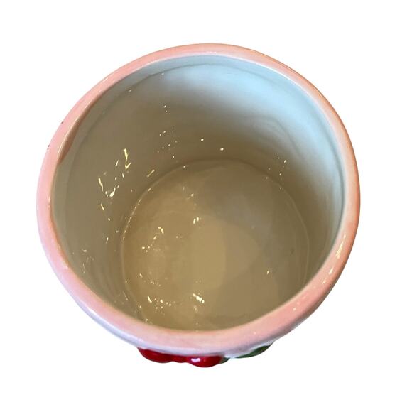 Pinkmas Gingerbread House Ceramic Canister Cookie Jar 7.5in Holiday NEW - Picture 5 of 15